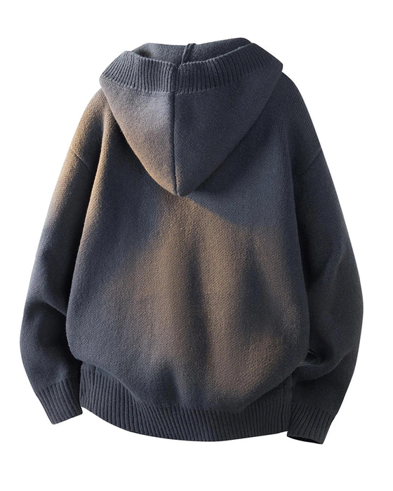 Cardigan Hætte Knap Lomme Herre