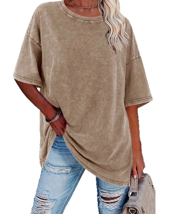 T-Shirt Loose Fit Afslappet Korte Ærmer