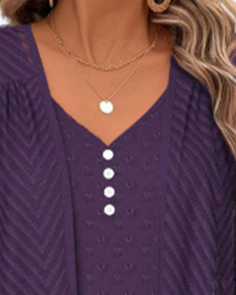 Topp 3d-Blomstertryk To-Delt