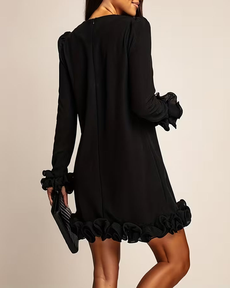 Kjole Pufærme Lige Blomsterknop