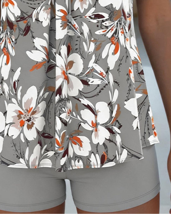 Tankini Stor Blomstrende Slips