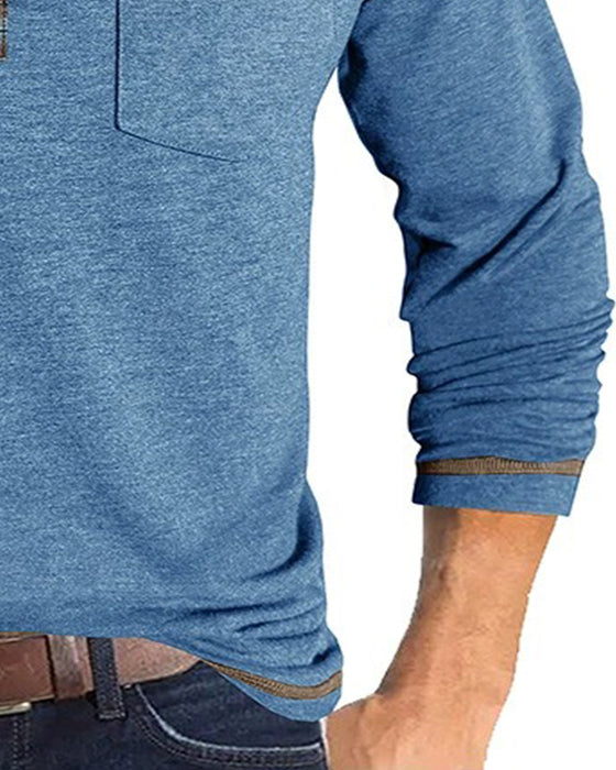 Bluse Herre Knap Revers Polo