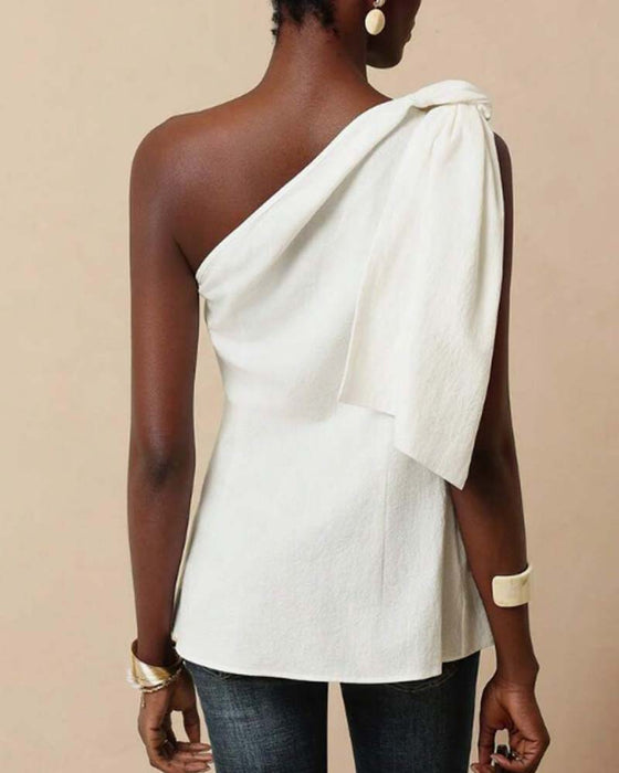 Bluse Off-Shoulder Kors Bindebånd Design