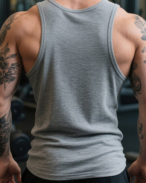 Top Herre Bomuld Fitness
