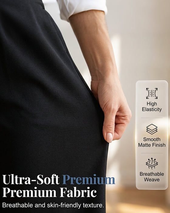 Bukser Høj Talje Bredben Med Sideslid