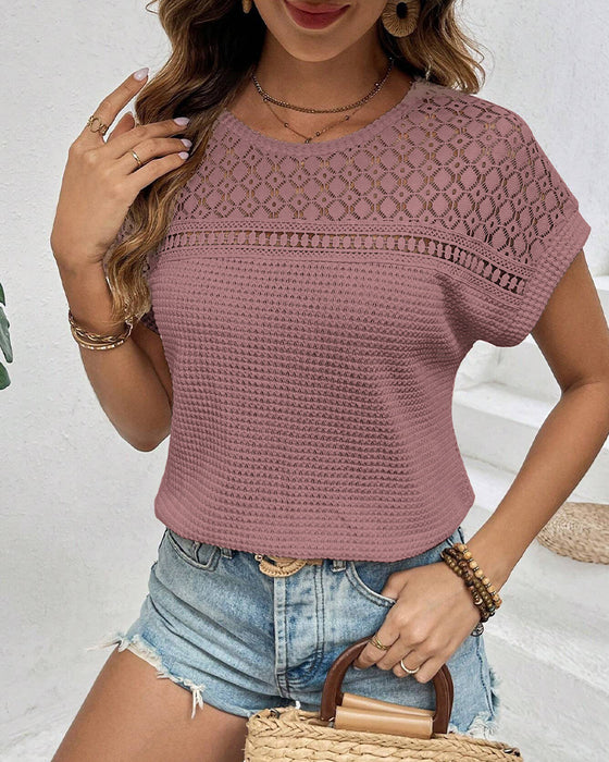 T-Shirt Raglan Net Hul Ud Åndbar