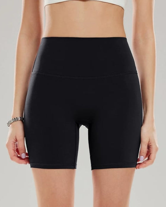 Shorts Ensfarvet Yoga Sport