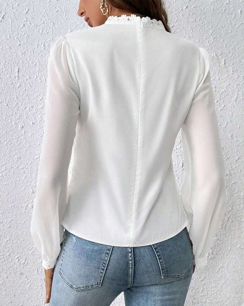 Top Blonder Langærme Elegant