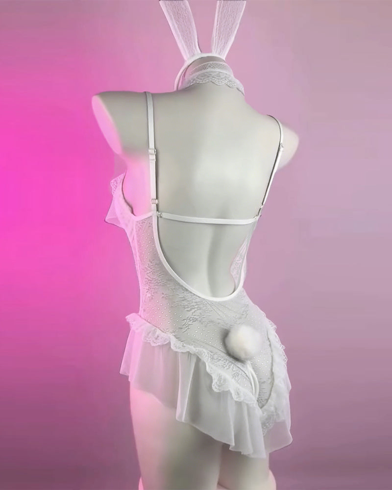 Sensuelt Undertøjssæt Med Nem Adgang