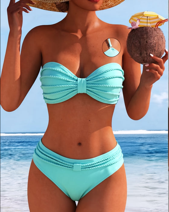 Bikini Ensfarvet Halsbånd