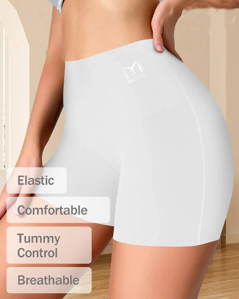 Shorts Midthøjet Enfarvet