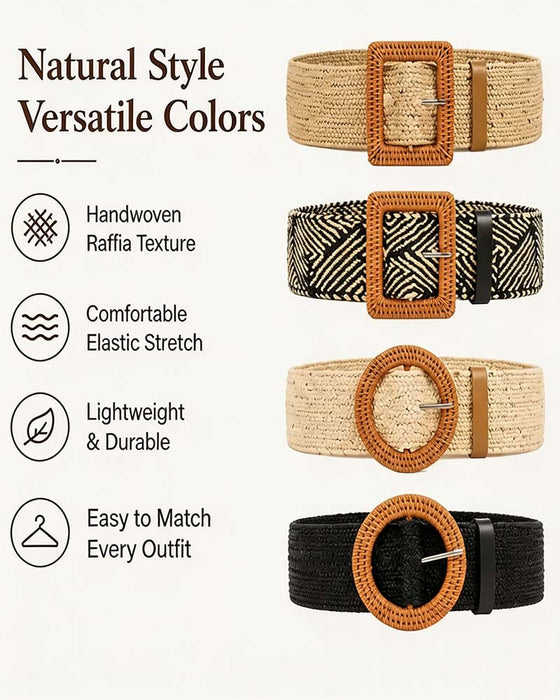 Bælte Boho Stil Spænde Elastisk