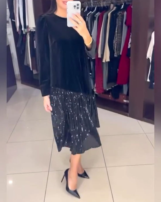 Kjole afslappet temperament pailletter