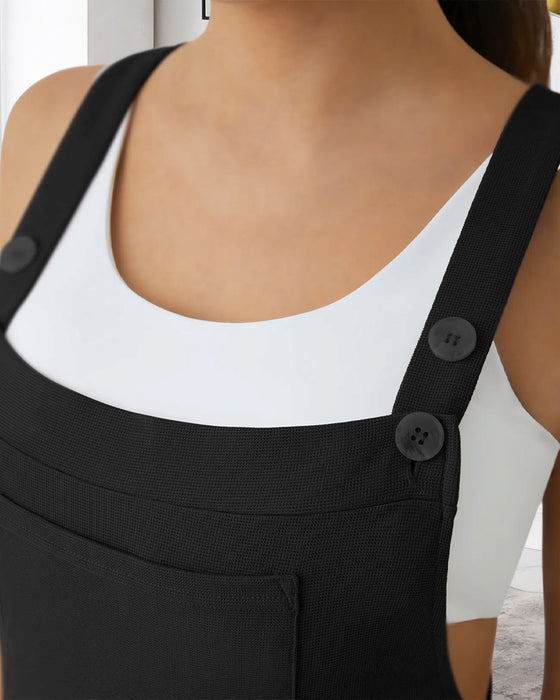 Overalls Ensfarvet Plisseret