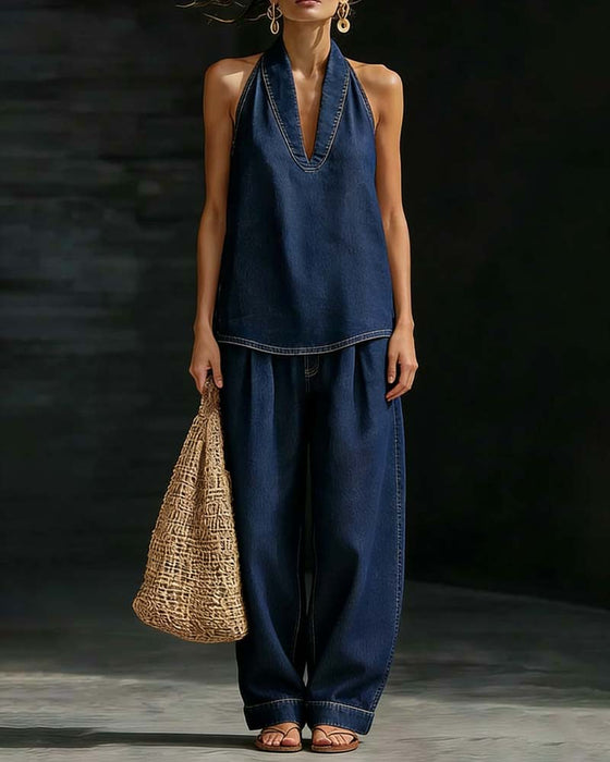 Set Mode Halsstrik Denim