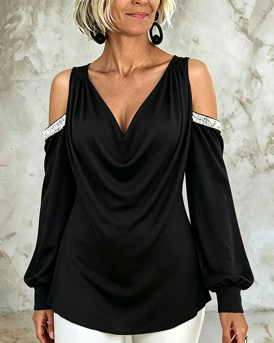 Bluse Casual Trendy Off-Shoulder
