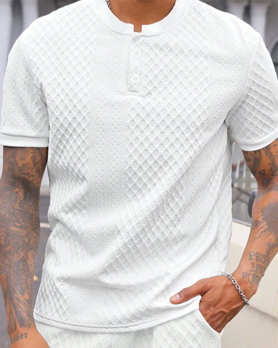 T-Shirt Herre Jacquard Ståkrave
