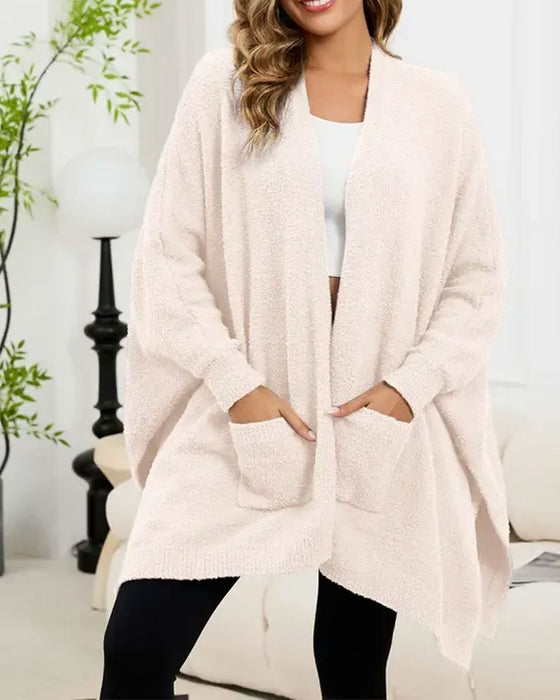 Cardigan Lomme Casual Lang Ærme