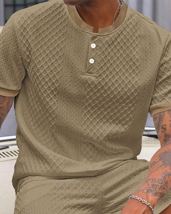 T-Shirt Herre Jacquard Ståkrave