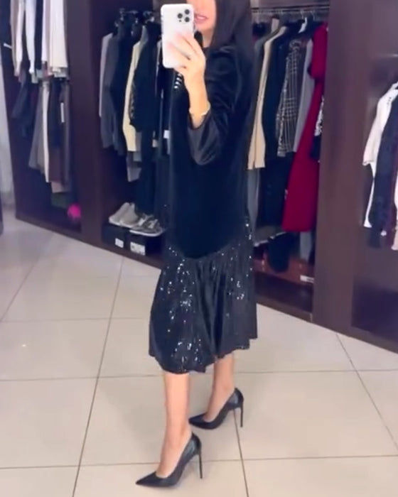 Kjole afslappet temperament pailletter