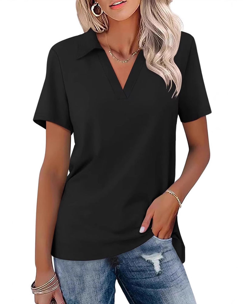 T-Shirt Kort Ærme V-Hals Polo
