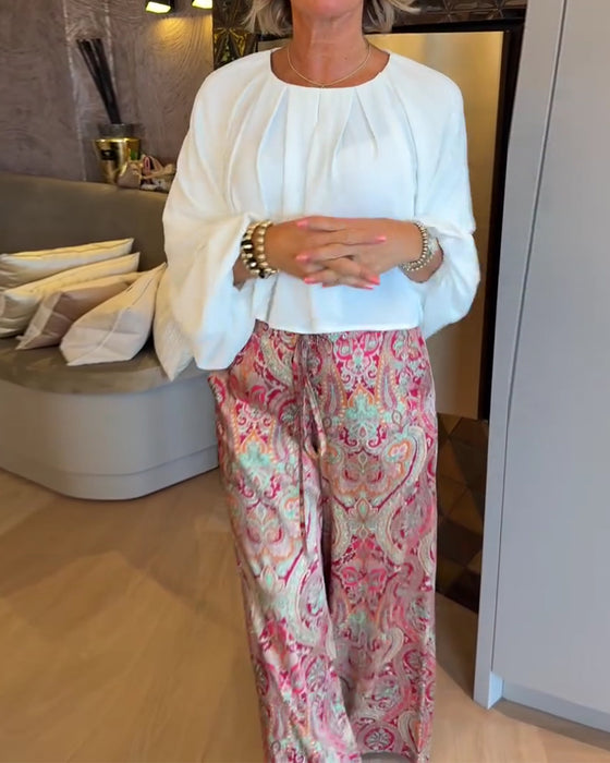 Bluse Fransk Puffærme Kort