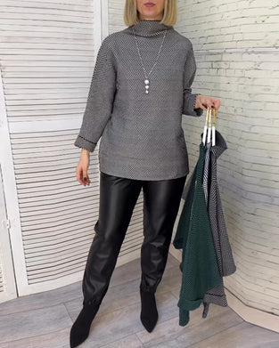 Afslappet rullekravetop