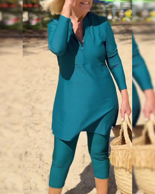 Tankini En Langærmet Solbeskyttelse