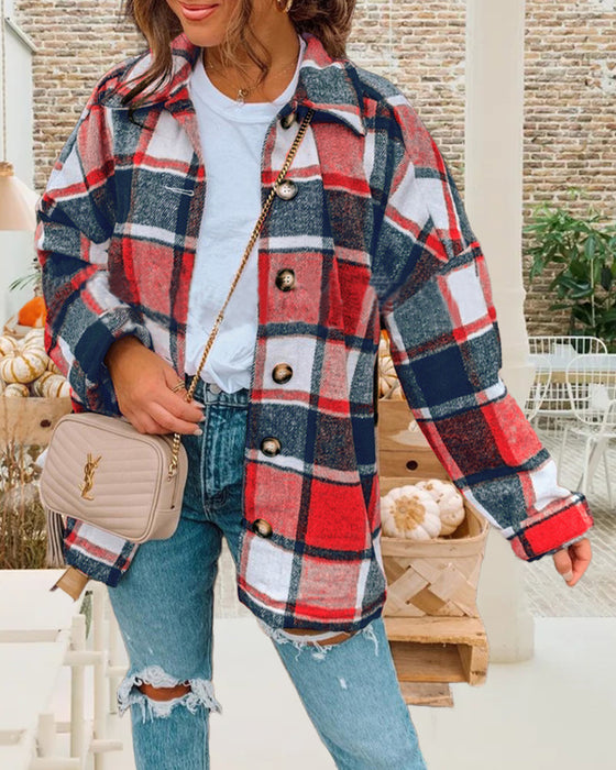 Ternet skjorte i afslappet pasform