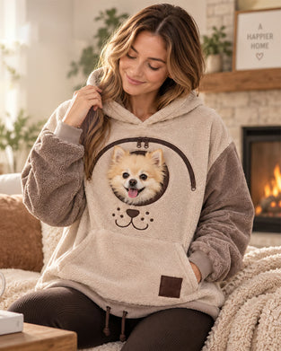 Hoodie Hætte Lynlås Kæledyr