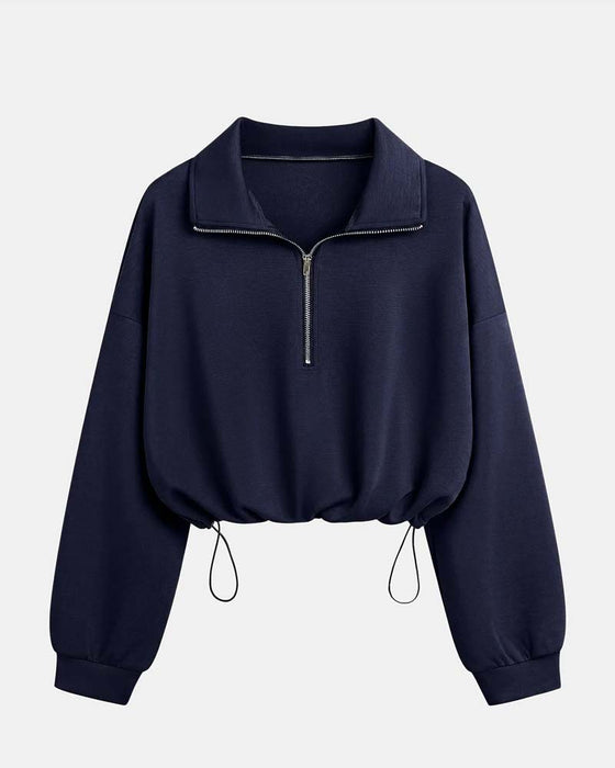Sweatshirts Lynlås Talje Lang Ærme