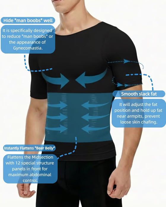 T-Shirt Herre Kortærmet Slankende