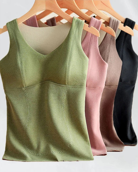 Tanktop Ensfarvet Termisk