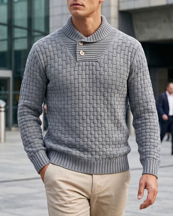 Pullover Herre Ternet Afslappet