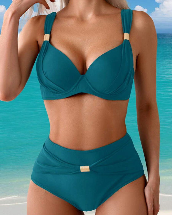 Bikini Sexet Bh Ensfarvet