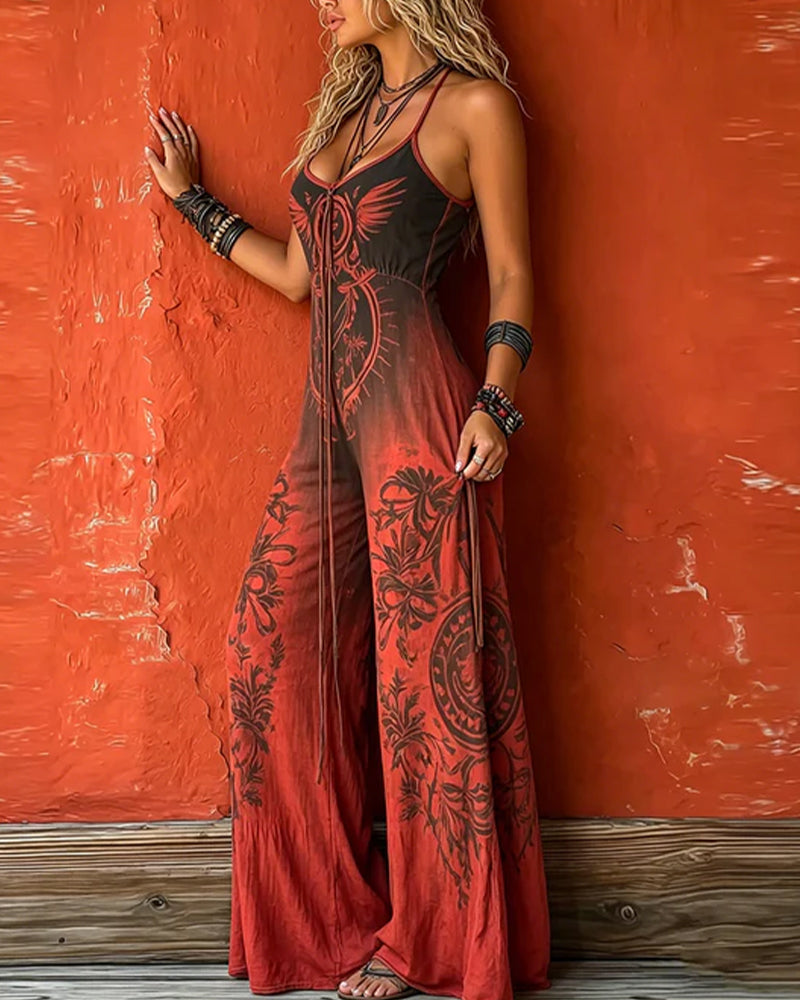Jumpsuit Spaghettistrop Gradient Totem Bredt Ben