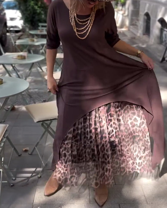 Nederdel Casual Alsidig Leopardprint