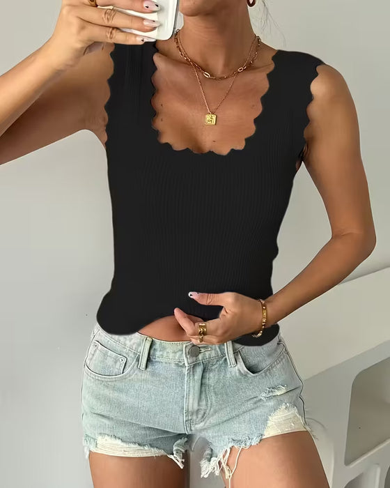 Tank Top U-Hals