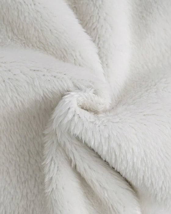 Fleeceforede fritidsbukser med skrift