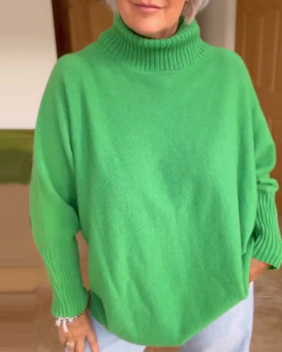 Højhalset basic sweater