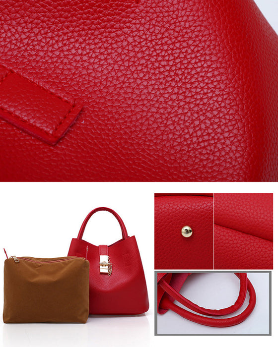 Stilfuld skuldertaske eller bucket bag