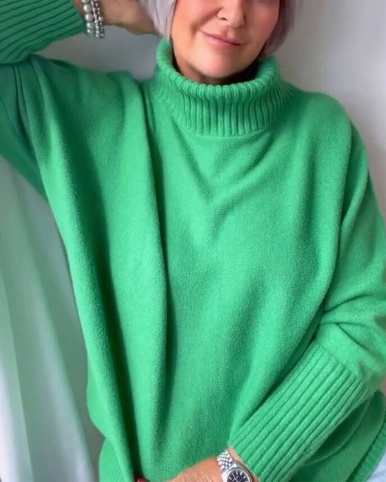 Højhalset basic sweater