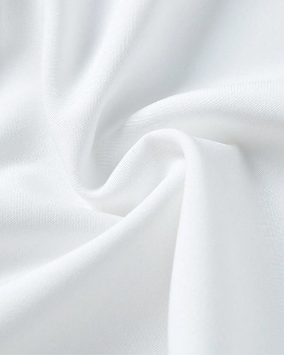 Hvid skjorte med flæser