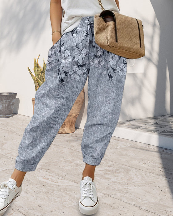 Casual jeans med lommetryk til kvinder