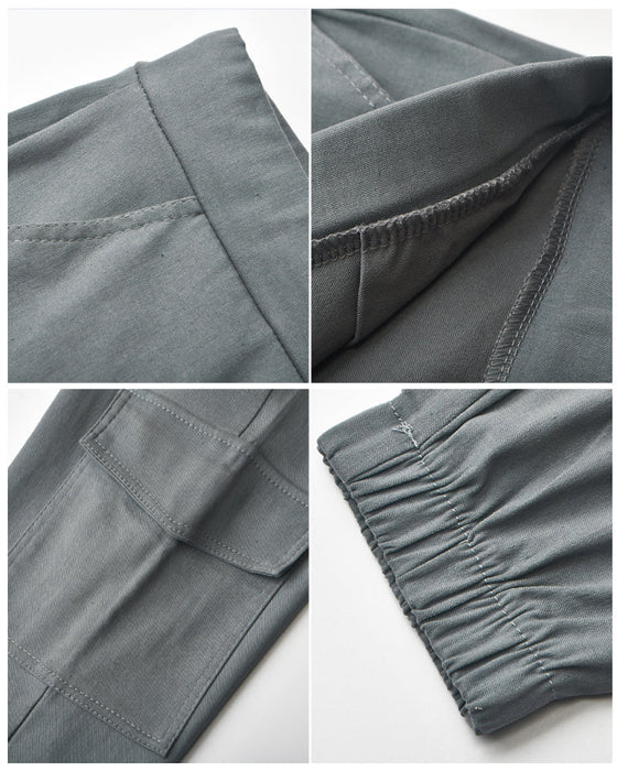 Cargobukser med elastik i taljen