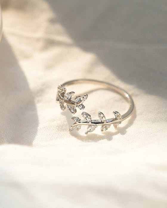 Dameringe Fashion Outdoor Leaf Ring