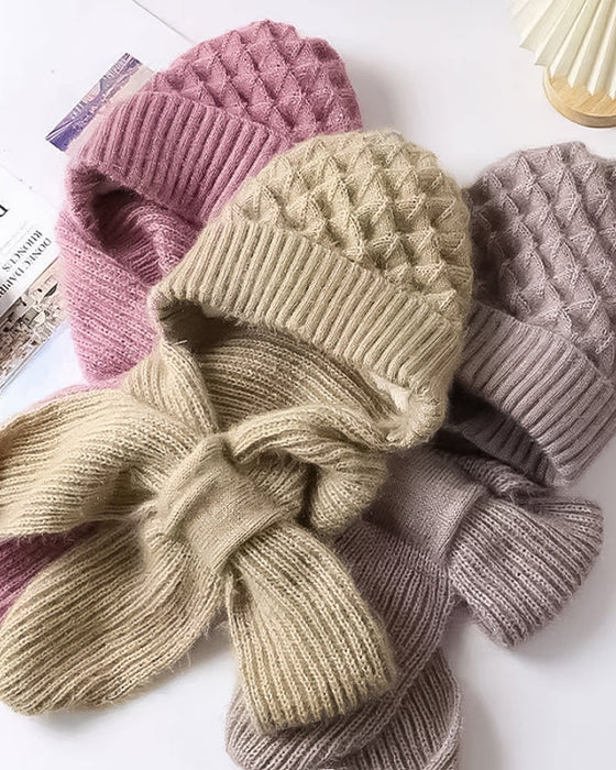 Vindtæt huetørklæde med integreret ørebeskyttelse