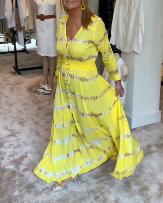 Kvinders elegante lange pendlerkjole