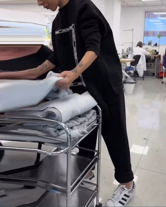 Afslappet og stilfuldt 2-delt sæt | Sweatshirt og joggingbukser