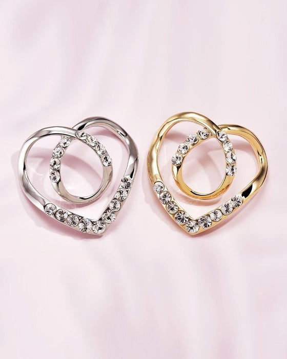 Hjerteformet tørklæde smykkespænde